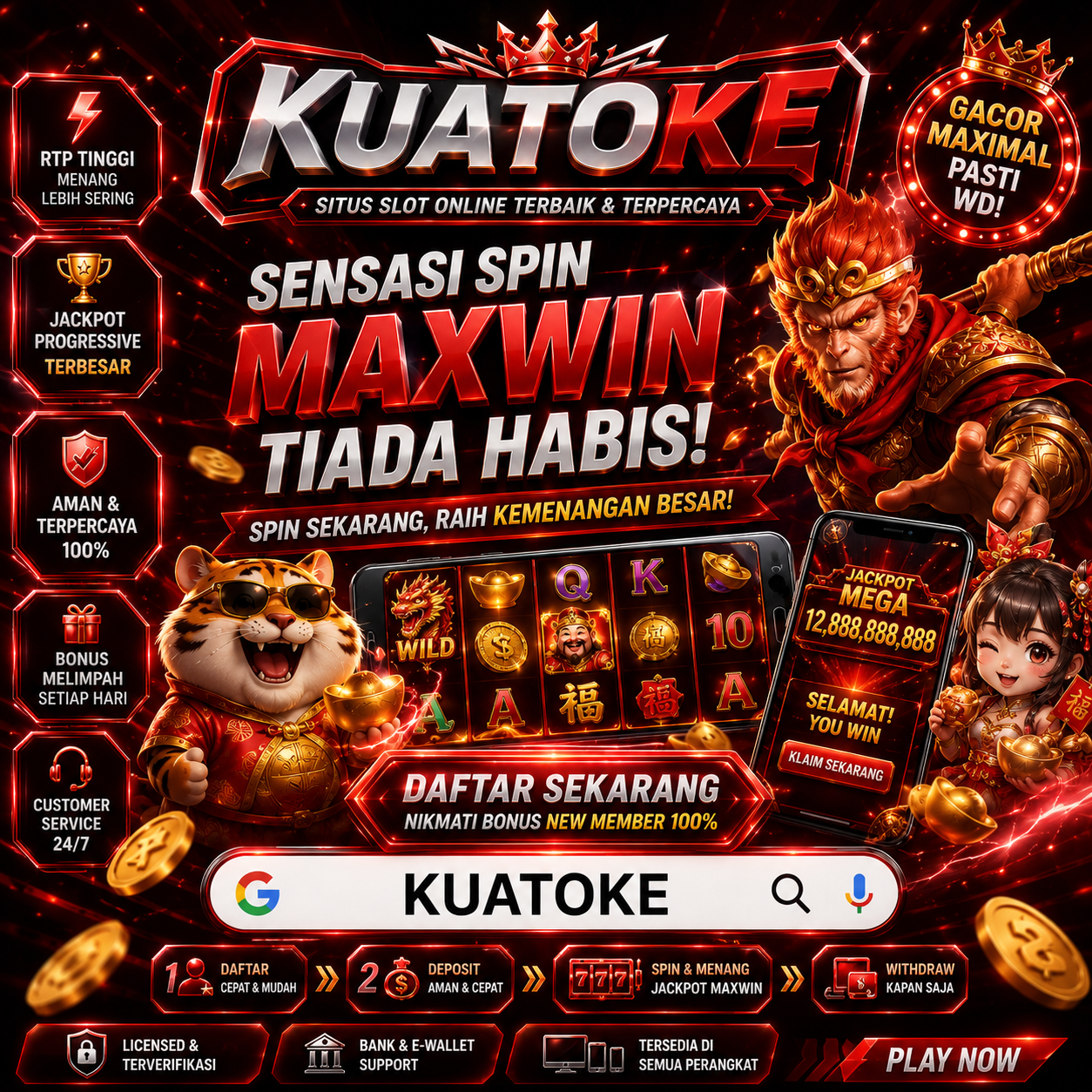 KUAT OKE - Konveksi Sablon Batik Corak Kuatoke Ukuran Lengkap